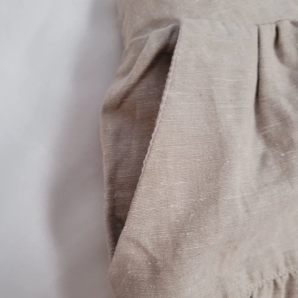 NWOT Esley Linen Blend Size L Southwestern Boho Mini Skirt